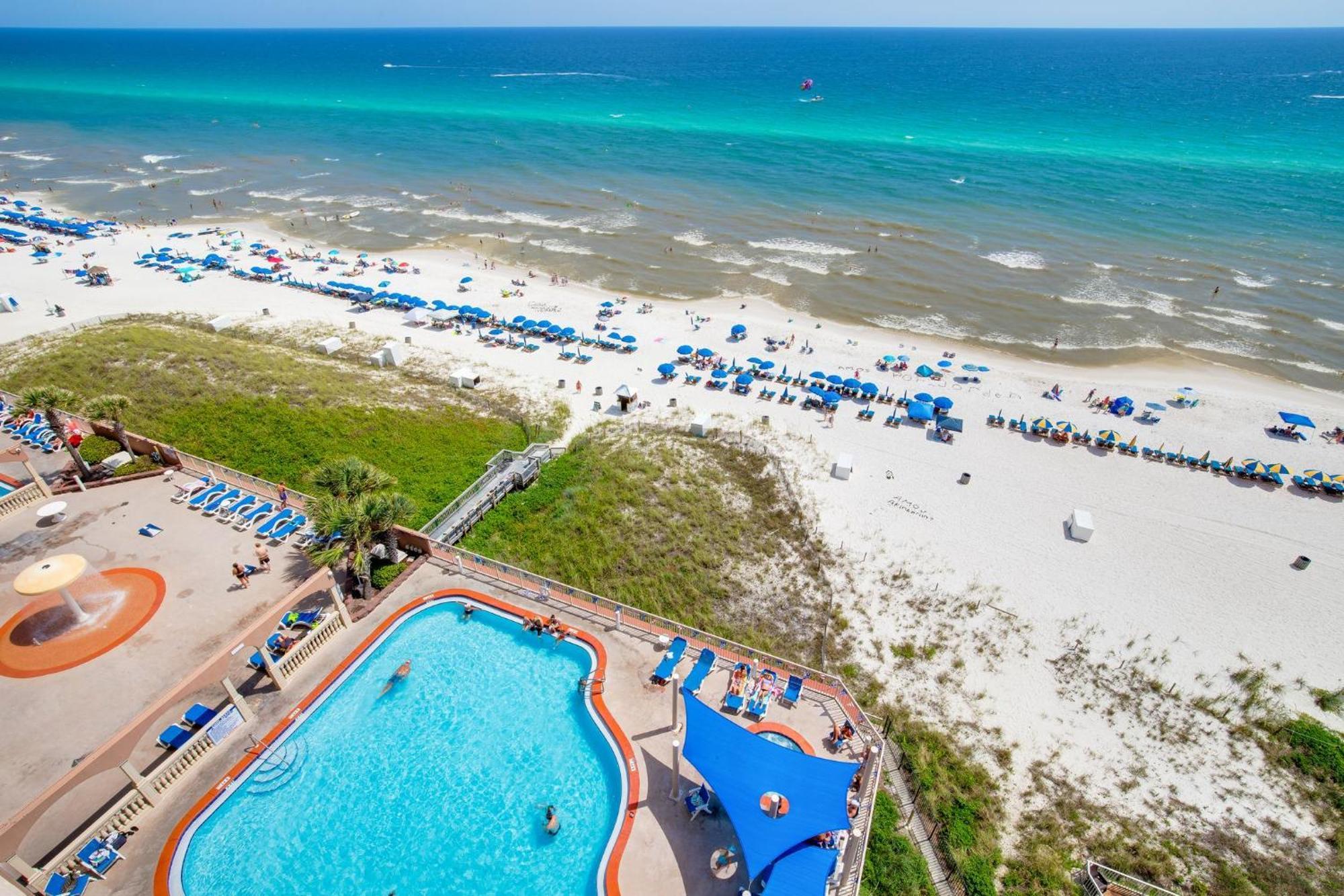 Gulf Front Master Br In Sunrise Beach With Amazing Views! Sleeps 7! Panama City Beach Exteriér fotografie